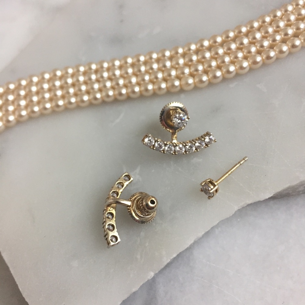 Studs With Ear Jackets - image 4